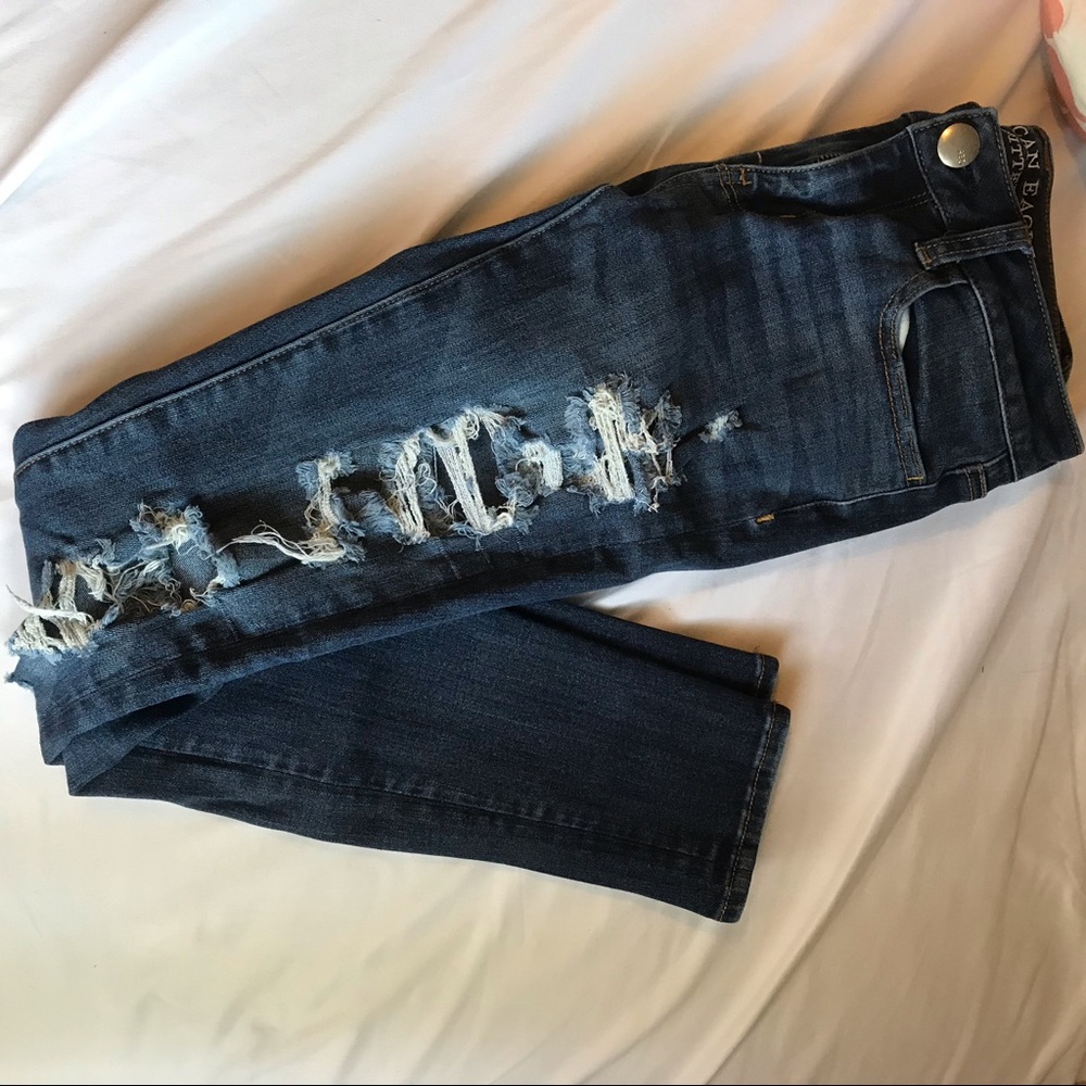 American ripped skinny jeans ( jeggings)